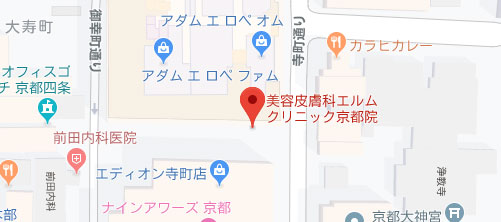 美容皮膚科エルムクリニック 京都院地図