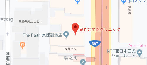 ジョイアクリニック京都地図