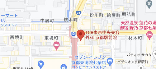 東京中央美容外科 京都駅前院地図