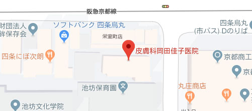 皮膚科岡田佳子医院地図