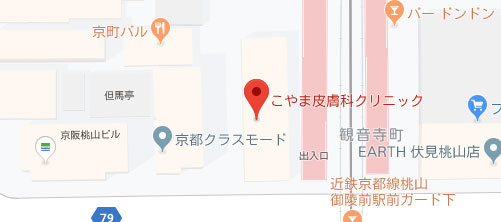 こやま皮膚科クリニック地図