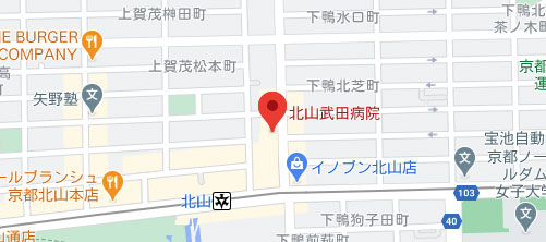 北山武田病院地図