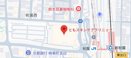 ともスキンケアクリニック地図