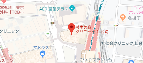 湘南美容クリニック 仙台院地図