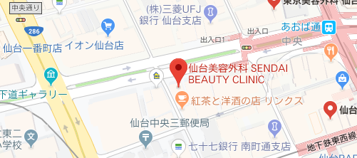 CLASSY 仙台美容外科・美容皮膚科地図