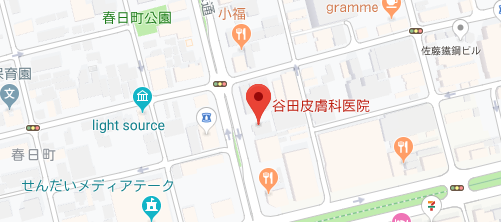 谷田皮膚科医院地図