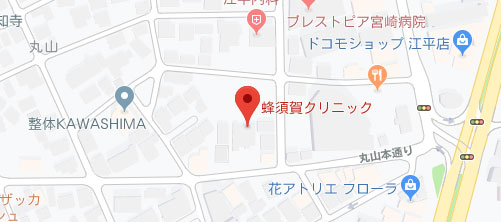 蜂須賀クリニック地図