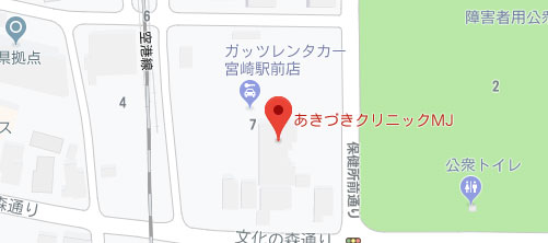 あきづきクリニックMJ地図