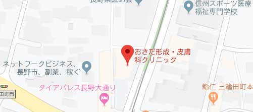 ひなた形成・皮ふ科クリニック地図