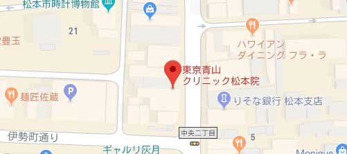 東京青山クリニック 松本院地図