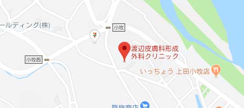 渡辺皮膚科･形成外科クリニック地図