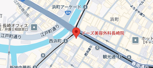 ドーズ美容外科 長崎院地図