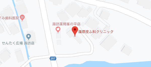 篠原皮ふ科クリニック地図