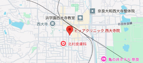 ピュアクリニック 西大寺院地図