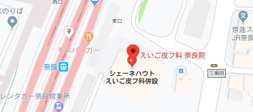 えいご皮フ科 奈良院地図