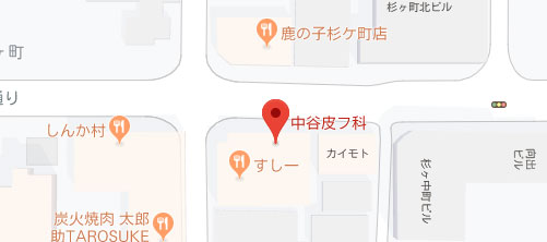 中谷皮フ科地図