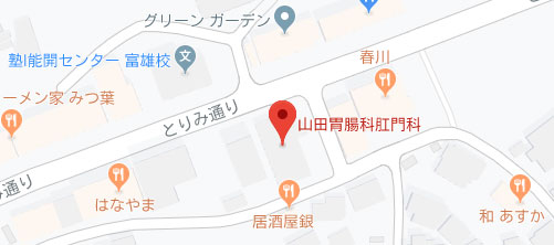 山田胃腸科・肛門科地図