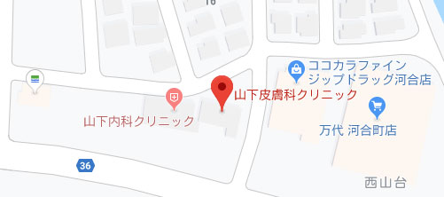 山下皮膚科クリニック地図