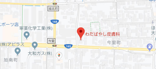 わだばやし皮膚科地図