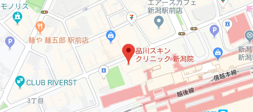 品川スキンクリニック 新潟院地図