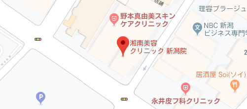 湘南美容クリニック 新潟院地図