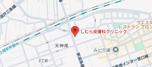 しむら皮膚科クリニック地図