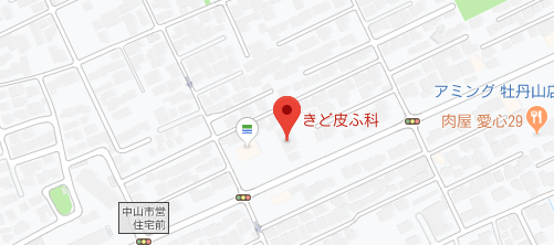 きど皮ふ科地図