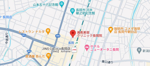 湘南美容クリニック長岡院地図