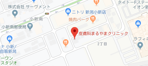皮膚科まるやまクリニック地図