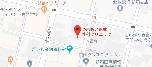 やまもと形成外科クリニック地図