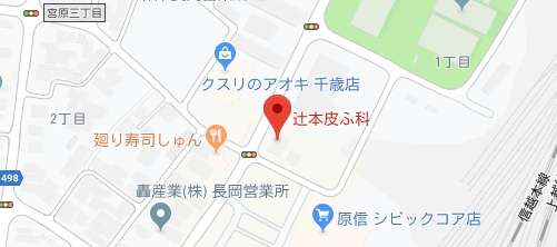 辻本皮ふ科地図