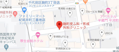 麹町皮ふ科・形成外科クリニック地図