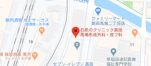 お肌のクリニック地図