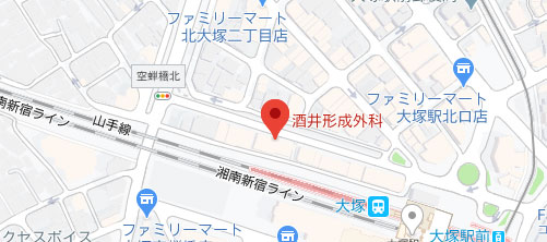 酒井形成外科地図