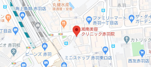 湘南美容クリニック 赤羽院地図