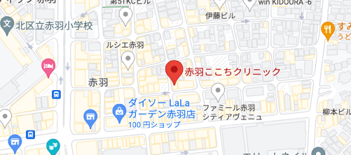 赤羽ここちクリニック地図