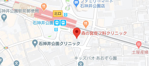 森の宮皮フ科クリニック地図