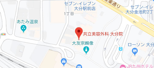 共立美容外科 大分院地図