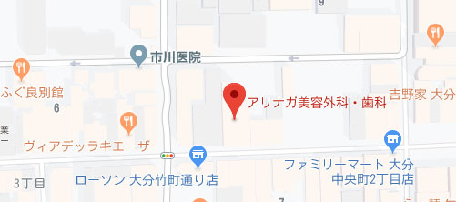 アリナガ美容外科地図