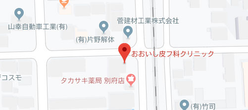 おおいし皮フ科クリニック地図