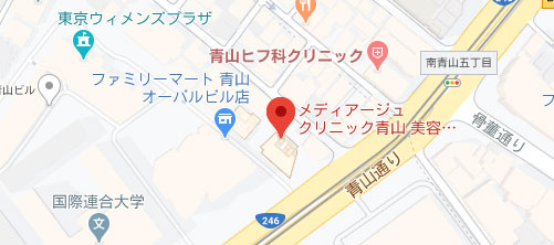 メディアージュクリニック 青山院地図