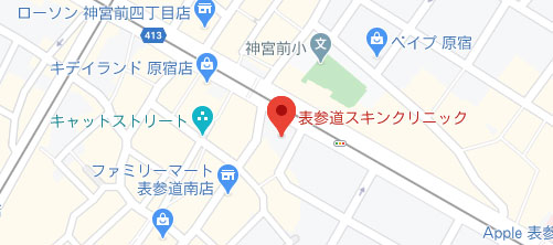 表参道スキンクリニック 表参道本院地図