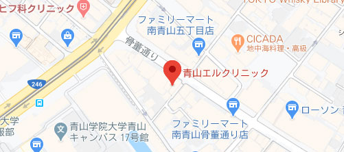 青山エルクリニック地図