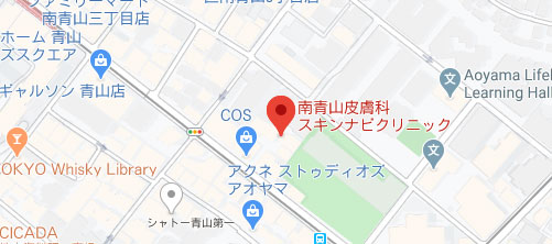 南青山皮膚科スキンナビクリニック地図