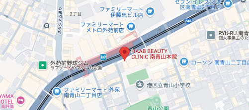 HAAB クリニック 南青山院地図