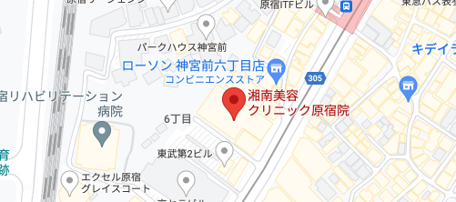 湘南美容クリニック 原宿院地図
