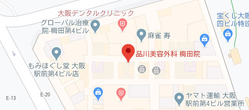 品川美容外科 梅田院地図