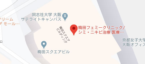 フェミークリニック 梅田院地図