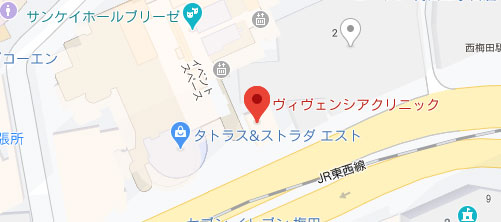 ヴィヴェンシアクリニック地図