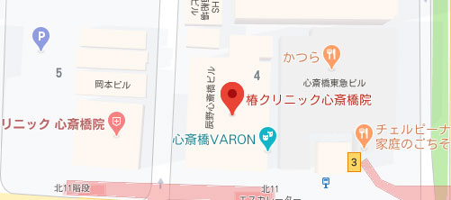 椿クリニック 心斎橋院地図